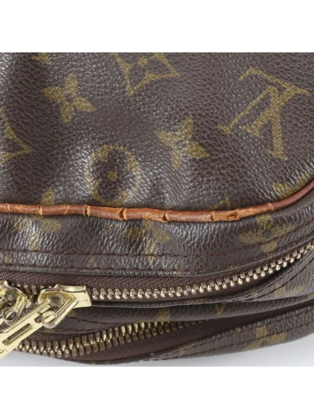 Louis Vuitton Monogram Alize de Poche Leather Boston Bag Tote